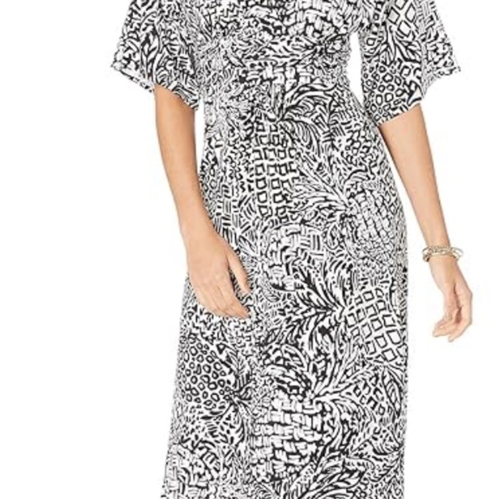 EUC Lilly Pulitzer Pargigi Medium Maxi Dress in Onyx Home Slice